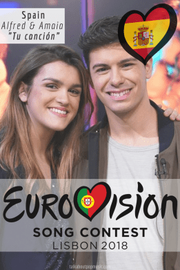 EUROVISION SONG CONTEST 2018: SPAIN – ‘TU CANCIÓN’ BY ALFRED & AMAIA