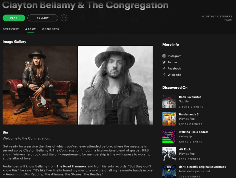 SPOTIFY: Top Tips For Artists - Update Your 'About' Page