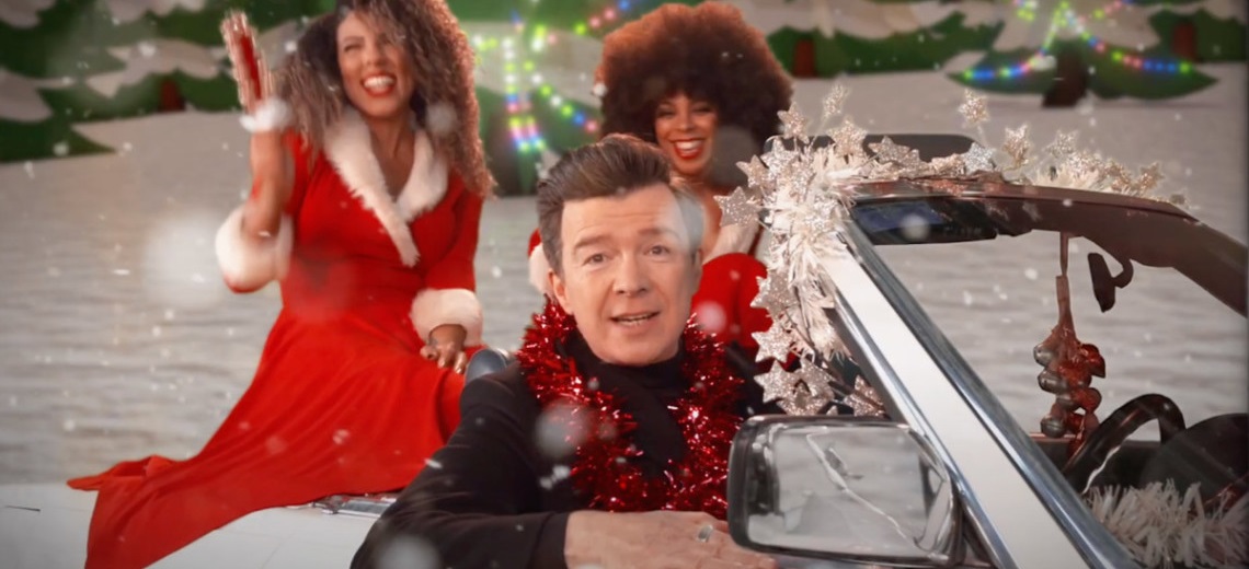 rick astley christmas