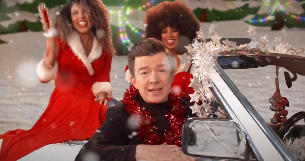 rick astley christmas